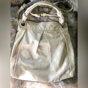 Coach Cream Leather Tote